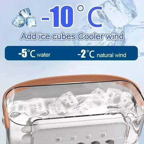 ❄️ Mini Climatiseur Silencieux 3-en-1 – Refroidit, Purifie et Humidifie l’Air